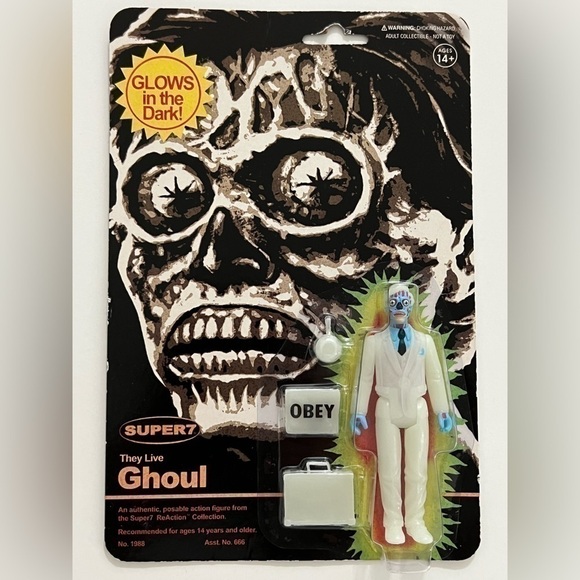 Super7 ReAction Collection Lot of 3 Glow In The Dark Figures 2023 - Picture 3 of 9